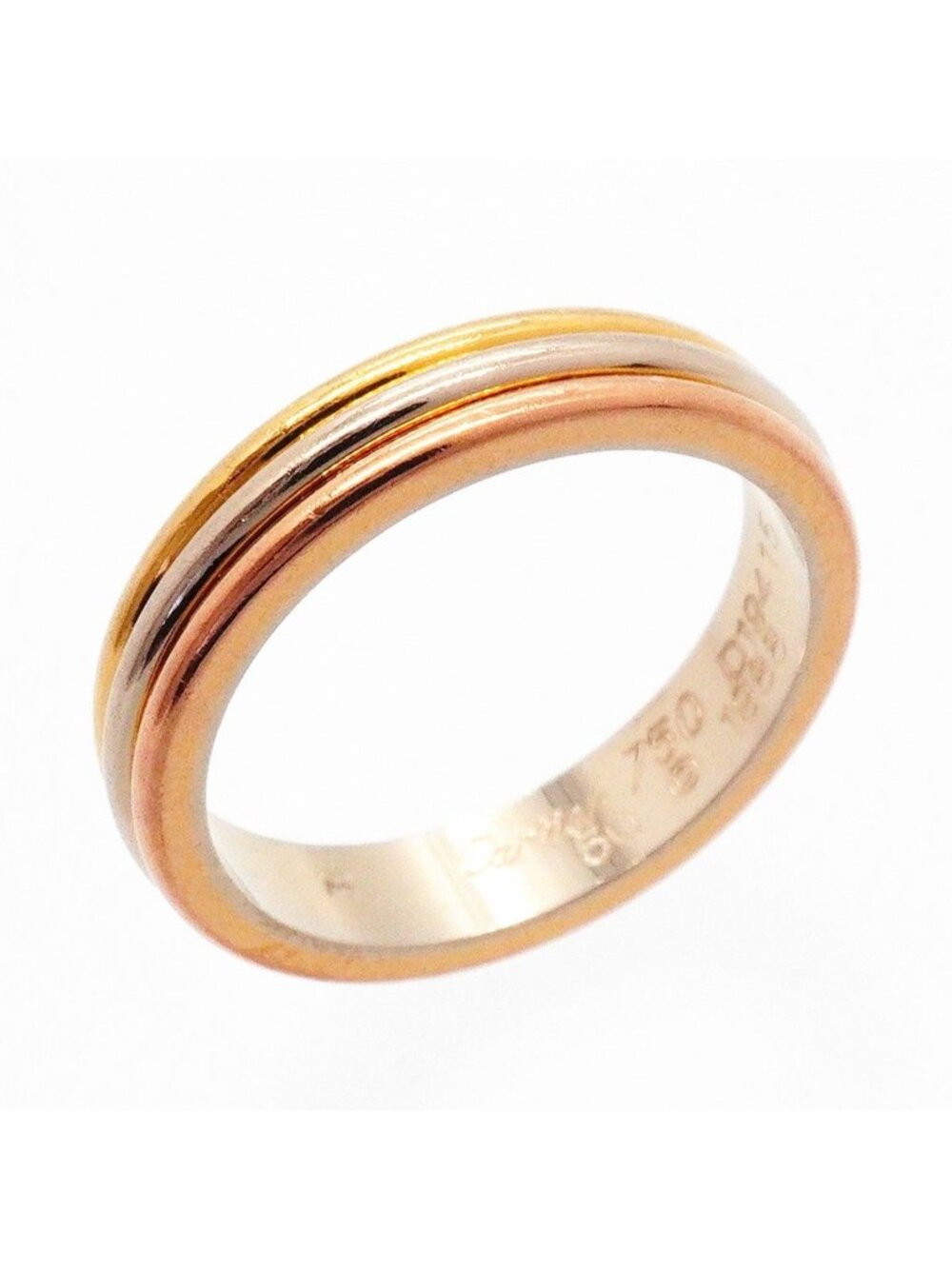 Cartier Ring Vendome 18k Yellow Gold 18k White Pink